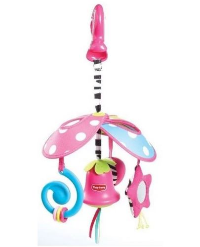 Бебешка играчка Tiny Love Малки умничета - Розова камбанка, Pack & Go Mini Mobile - 1