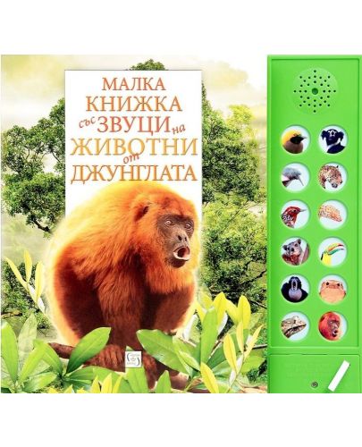 Малка книжка със звуци на животни от джунглата - 1