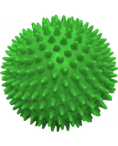 Масажна топка Maxima - 70 mm, плътна с бодлички, зелена - 1