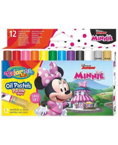 Маслени пастели Colorino Disney - Junior Minnie, 12 цвята - 1