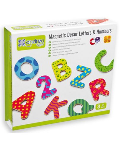 Магнитни букви и цифри Andreu toys - 1