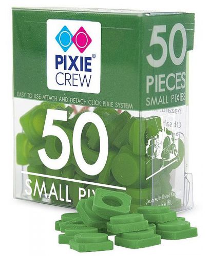 Малки силиконови пиксели Pixie Crew - Тъмнозелени, 50 броя - 1