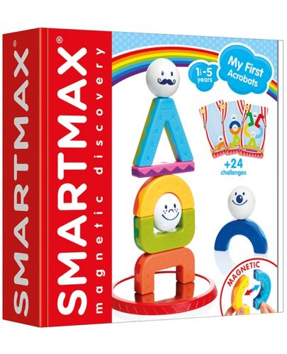 Магнитен конструктор Smart Games Smartmax - My first acrobats - 1