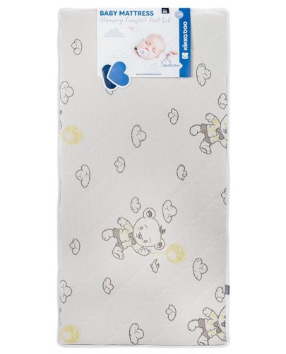 Матрак Kikka Boo - Memory Comfort, Cool gel, 60 х 120 х 12 cm, Bear Grey - 1
