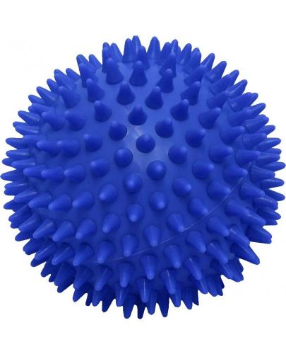 Масажна топка Maxima - 70 mm, плътна с бодлички, синя - 1