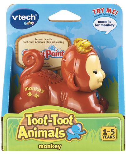 Детска играчка Vtech - Животни за игра, маймунка - 2