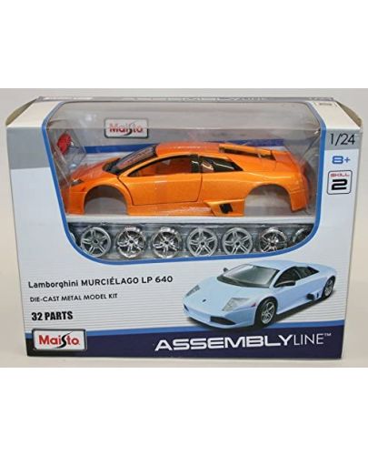 Метална кола за сглобяване Maisto Assembly Line - Lamborghini Murcielago LP640, 1:24 - 2