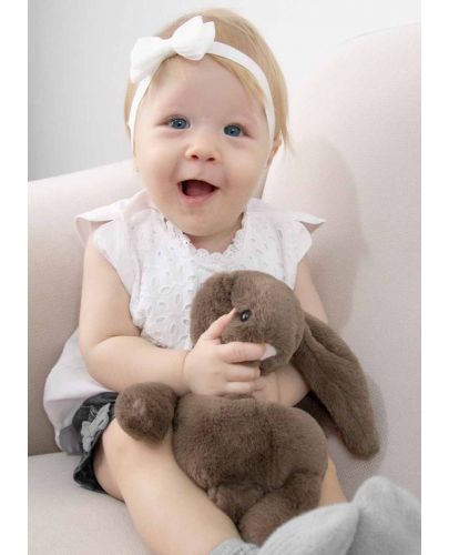 Мека играчка BabyJem - Bunny, Dark Brown, 35 cm  - 2