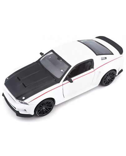 Метална кола Maisto Special Edition - Ford Mustang Street Racer 2014, бяла, 1:24 - 10