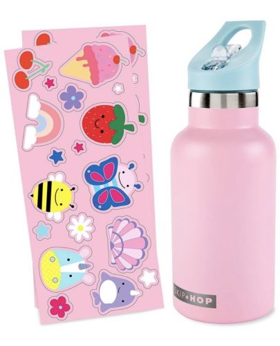 Метална бутилка Skip Hop - Pink, 380 ml - 3