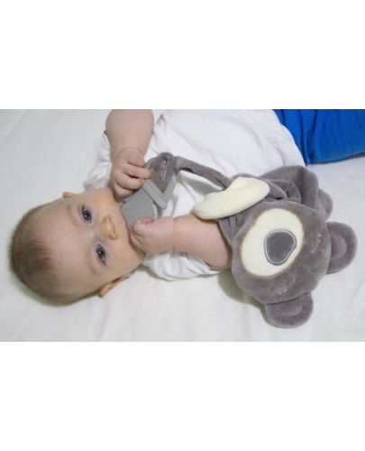 Мека играчка с чесалка BabyJem - Grey  - 2