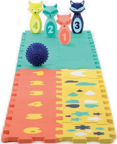 Меко килимче с боулинг и сензорни играчки Ludi  - 1