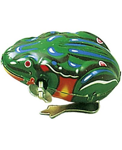 Метална играчка Goki - Скачаща жаба - 1