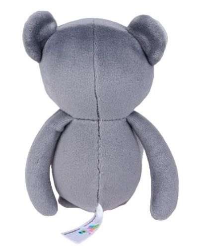 Мека играчка за гушкане Bali Bazoo - Teddy Bear, 20 cm, тъмносива - 3