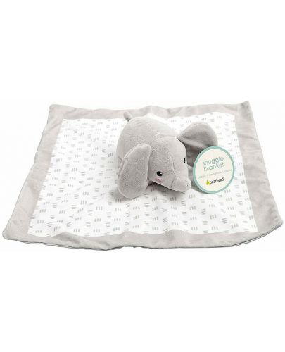 Мека кърпичка с играчка Pearhead - Elephant grey - 2