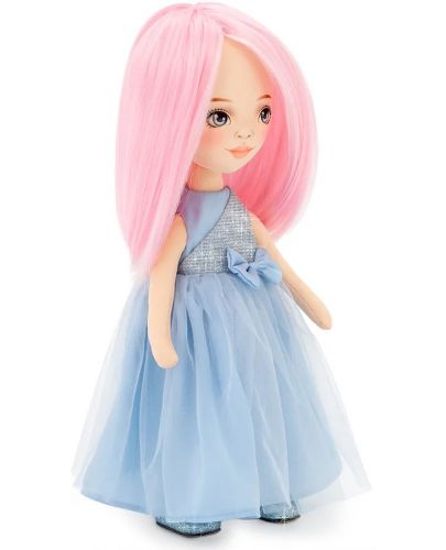 Мека кукла Orange Toys Sweet Sisters - Били със сатенена синя рокля, 32 cm - 4