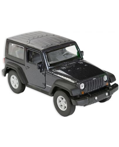 Метална количка Toi Toys Welly - Jeep Wrangler, черна - 1