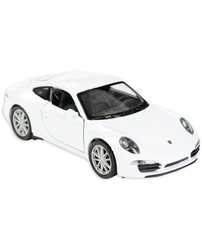 Метална количка Toi Toys Welly - Porsche Carrera, бяла - 1