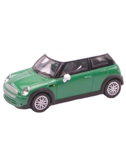 Метална количка Newray - Mini Cooper, зелена, 1:43 - 1