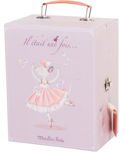 Мека кукла Moulin Roty - Мишле балерина с куфар - 3