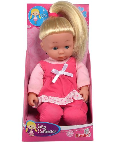 Мека кукла Simba My Love - С розова рокличка, 30 cm - 1