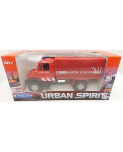 Метално камионче Welly Urban Spirit - Пожарна, 1:34 - 3