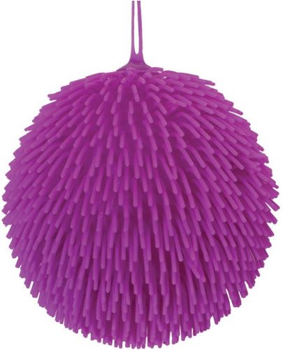 Мека топка с ресни TToys - Лилава, 23 cm - 1