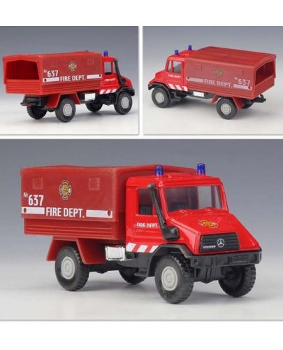 Метално камионче Welly Urban Spirit - Пожарна, 1:34 - 2