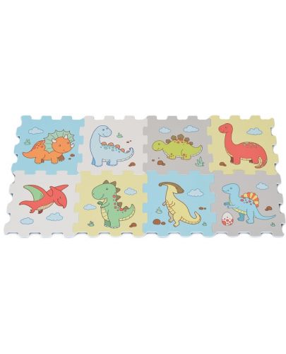 Мек пъзел за под с принт Moni Toys - Dinosaur, 8 части - 1