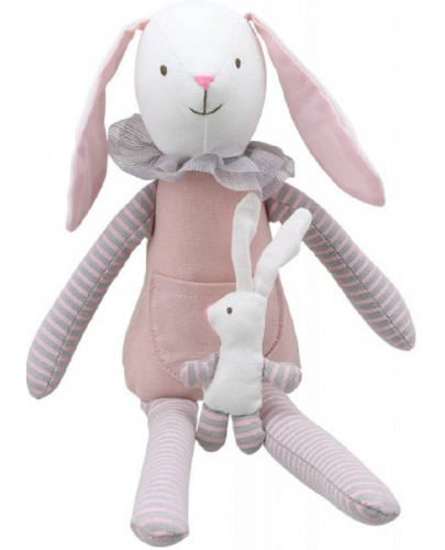 Мека куклa The Puppet Company - Зайче с бебе, 30 cm - 1