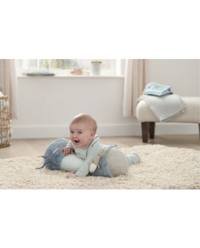 Мека играчка Mamas & Papas - Tummy Time Roll, Welcome to the world, Grey - 2