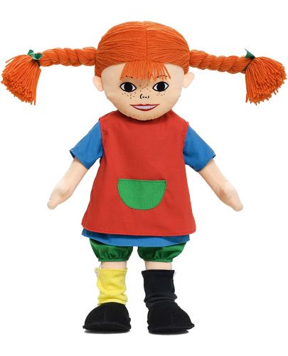 Мека кукла Micki Pippi - Пипи Дългото Чорапче, 60 cm - 1