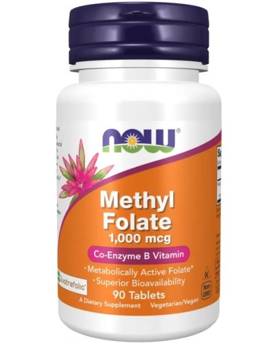 Methyl Folate, 1667 mсg, 90 таблетки, Now - 1