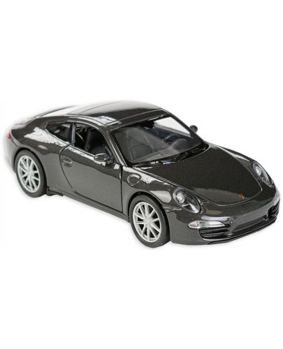 Метална количка Toi Toys Welly - Porsche Carrera, тъмносива - 1