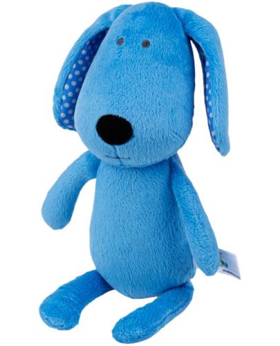 Мека играчка за гушкане Bali Bazoo - Dog, 28 cm, синя - 3