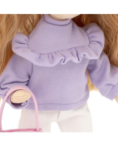 Мека кукла Orange Toys Sweet Sisters - Съни с лилав пуловер, 32 cm - 5