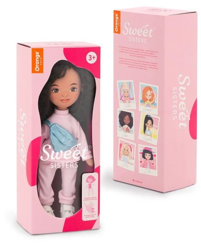Мека кукла Orange Toys Sweet Sisters - Тина с розов анцуг, 32 cm - 2