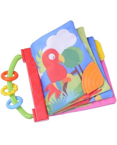 Мека бебешка книжка Beeboo Baby - Папагал - 1