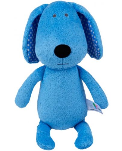 Мека играчка за гушкане Bali Bazoo - Dog, 28 cm, синя - 1