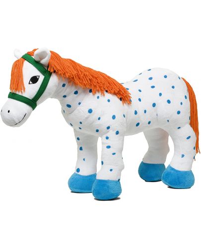 Мека кукла Micki Pippi - Конят на Пипи Дългото чорапче, 60 cm - 1