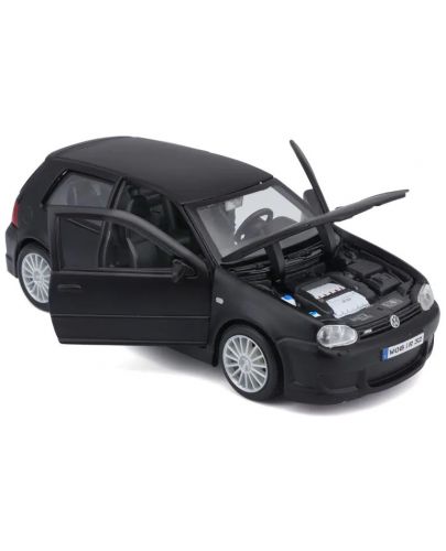Метална кола Maisto Special Edition - Volkswagen Golf R32, черна, 1:24 - 3