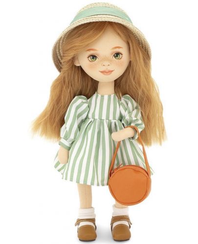 Мека кукла Orange Toys Sweet Sisters - Съни в карирана рокля, 32 cm - 1