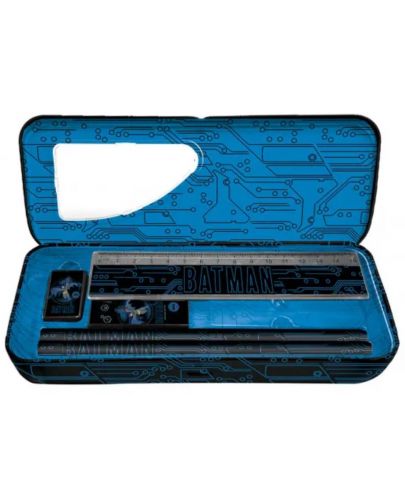 Метална кутия с ученически пособия Gorjuss - Batman - 2