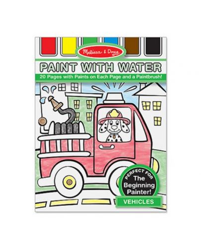 Melissa and Doug Мога да рисувам цветно с вода - Превозни средства 772141642 - 1