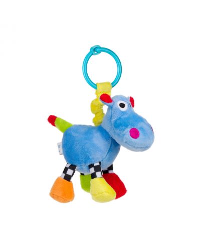 Мека дрънкаща играчка Canpol - Crazy Animals, хипопотамче - 2