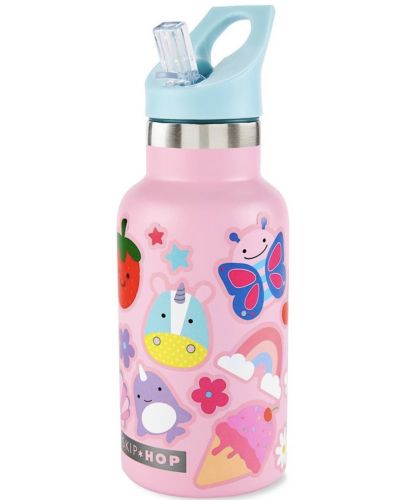 Метална бутилка Skip Hop - Pink, 380 ml - 2