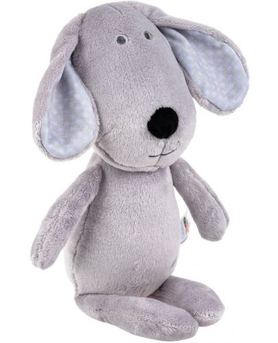 Мека играчка за гушкане Bali Bazoo - Dog, 28 cm, сива - 3