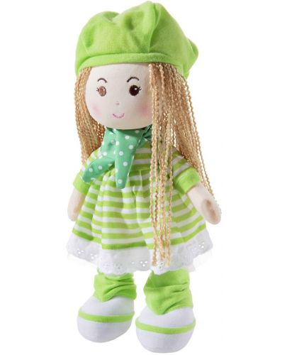 Мека кукла Heunec Poupetta - Със зелена шапчица, 30 cm - 1