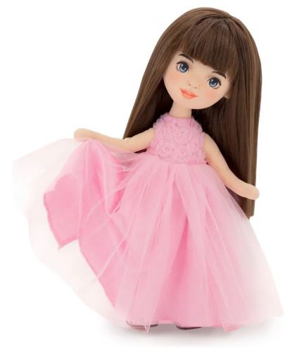 Мека кукла Orange Toys Sweet Sisters - Софи с розова рокля на рози, 32 cm - 3