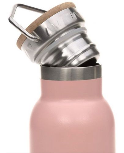 Метална бутилка Lassig - Adventure, 460 ml, розова - 2